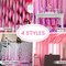 Pink Crepe Paper Streamers 6 Rolls 492 ft Pack of Light and Hot Pink Peach Light Yellow Crepe Paper for Wedding Baby Shower Gender Reveal Birthday Party Decorations (1.8 Inch x 82 Ft/Roll)